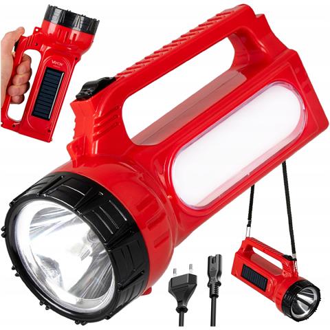 Torcia Ricaricabile 2 In 1 Con Luce Laterale E Ricarica Solare Va0123 - Foto 1