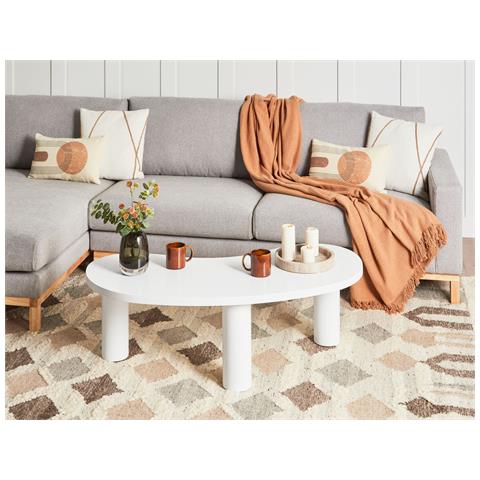 Tavolino Da Caffè Auburn Bianco - Foto 1