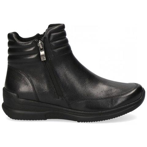 Black Casual Closed Booties Stivaletti Pelle Scarpe Donna Nero Eu 36, 9-25460-29-022 - Foto 1