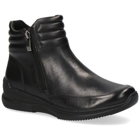 Black Casual Closed Booties Stivaletti Pelle Scarpe Donna Nero Eu 36, 9-25460-29-022 - Foto 2
