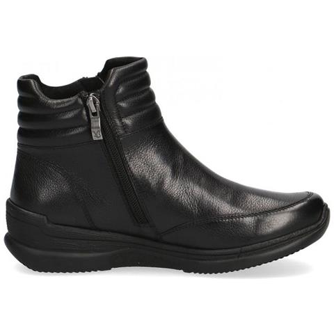 Black Casual Closed Booties Stivaletti Pelle Scarpe Donna Nero Eu 36, 9-25460-29-022 - Foto 3