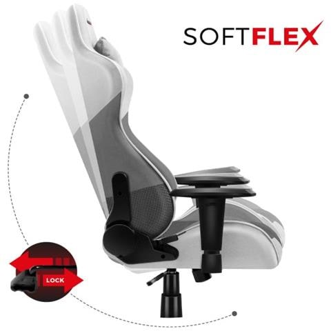 Sedia da Gaming per PC Force 6.2 Colore Grigio /Bianco - Foto 16