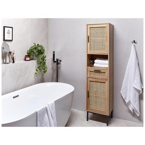 Armadietto Da Bagno Rosell 40 Cm Marrone Chiaro - Foto 1