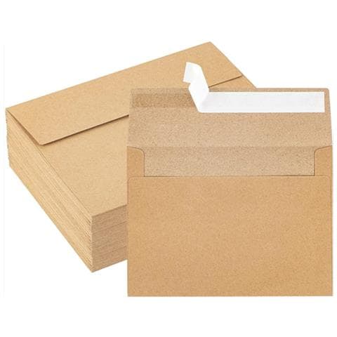 Buste Rustic Kraft A4 (10.8x15.9cm, Confezione Da 50) - Foto 1