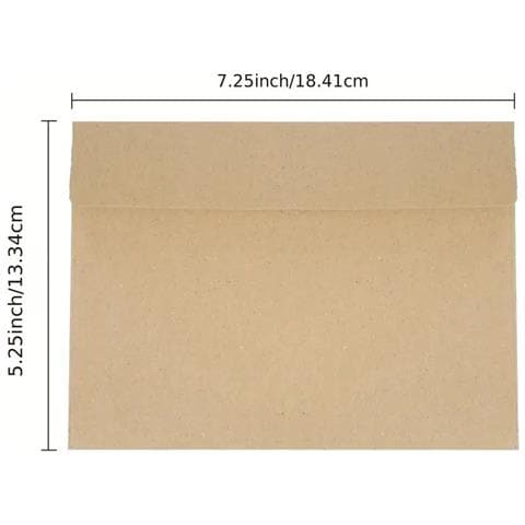 Buste Rustic Kraft A4 (10.8x15.9cm, Confezione Da 50) - Foto 2