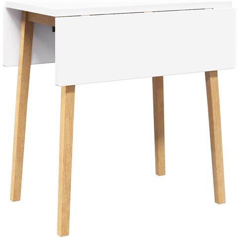 Tavolo Da Pranzo Naturale In Legno Massello Di Hevea - Foto 1