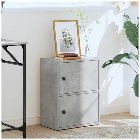 Libreria Grigio Cemento 40x24x52 Cm In Legno Multistrato - Foto 3