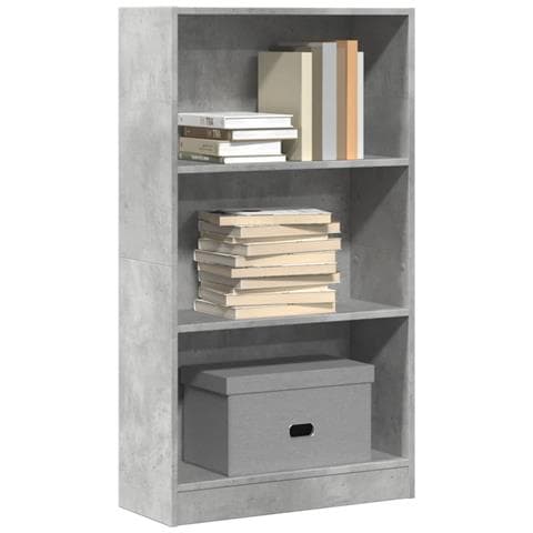 Libreria Grigio Cemento 60x24x109 Cm In Truciolato - Foto 1