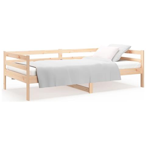 Dormeuse Senza Materasso 80x200 Cm In Legno Massello Di Pino - Foto 2