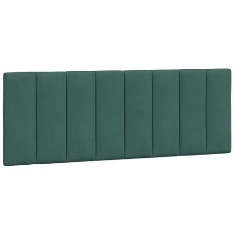 Cuscino Testiera Verde Scuro 120 cm in Velluto - Foto 1