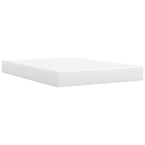 Giroletto a Molle con Materasso Bianco 140x190 cm in Similpelle - Foto 9