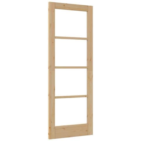"porta interna con vetro ""ORKDAL"" 73,5x198,5x4 cm in legno massello di pino" - Foto 1