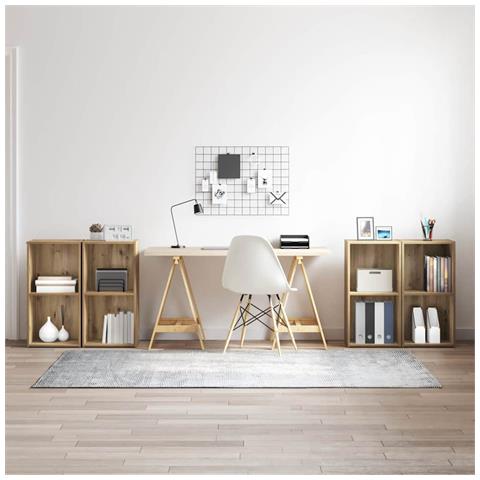 Set mobile TV 4 pcs rovere artigianale 37 x 35 x 72 cm - Foto 2