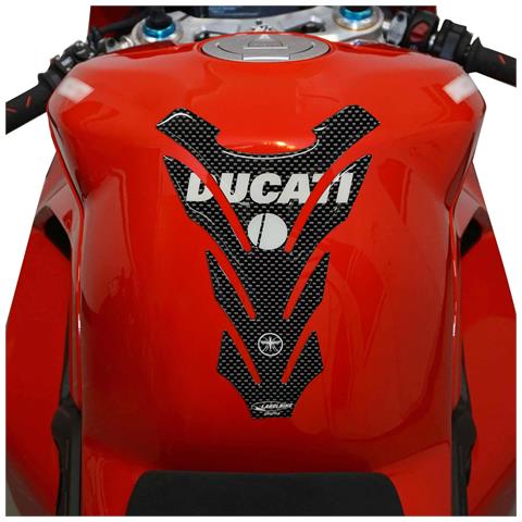Paraserbatoio Adesivi In Resina 3d Protezione Serbatoio Per Moto Ducati Carbonio - Foto 1