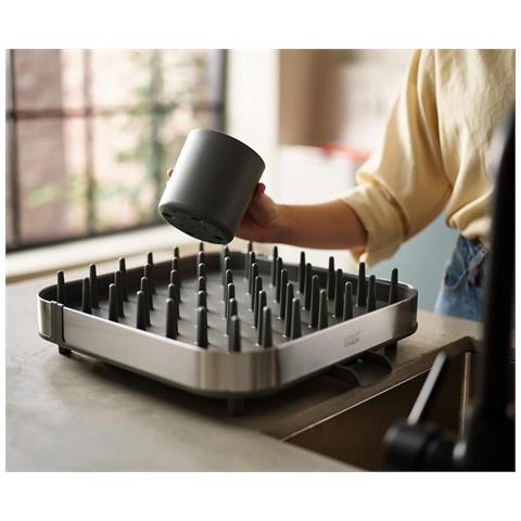 Scolapiatti Estensibile In Acciaio Inox Duo Per Asciugare Utensili Da Cucina Design Regolabile Resistente Facile Da Pulire Ottimizza Lo Spazio - Foto 5