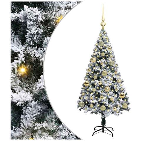 Albero di Natale artificiale con 150 LED Bianco 120 cm - Foto 1