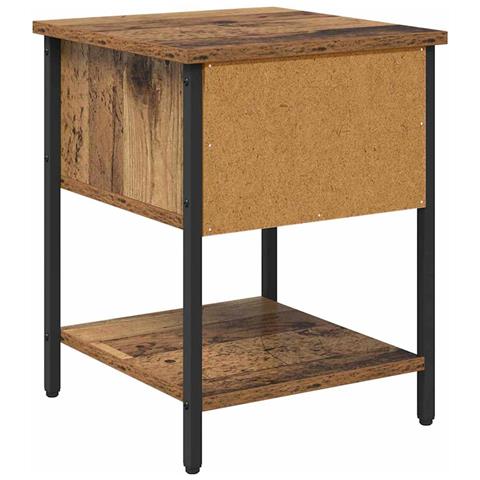 Comodino con cassetto 2 pcs Legno vecchio 34 x 35,5 x 45 cm - Foto 9