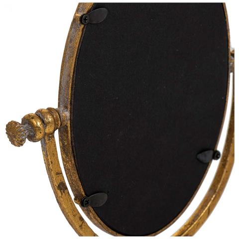 Specchio Cosmetico In Resina Con Supporto Dorato 17x9,5x30,5h - Foto 8