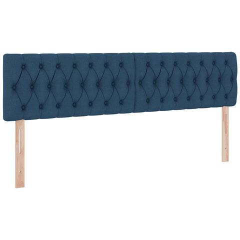 Letto con Contenitore Blu 200 x 200 cm Pelle Sintetica - Foto 9