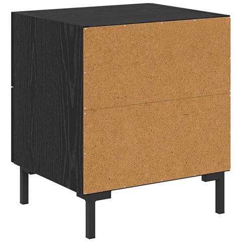 Armadio da Notte 2 pcs Rovere Nero 40 x 35 x 47,5 cm - Foto 9