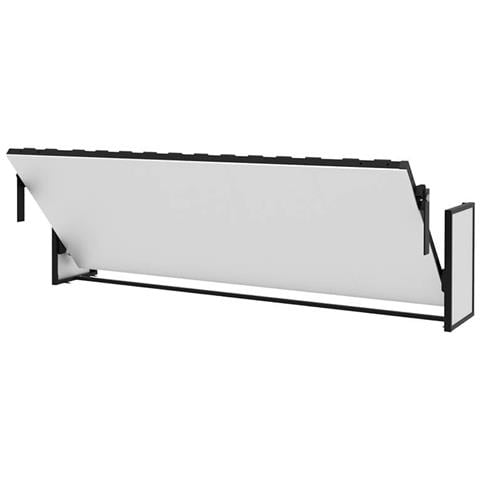Letto a Scomparsa Morphy Studio - Sistema multifunzionale modulare SizeFlex & TypeFlex, letto a scomparsa salvaspazio ed estensibile con moduli divano (80x200 cm, Orizzontale) - Foto 1