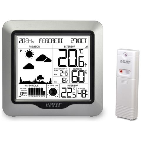 WS6823-SIL stazione meteorologica digitale Argento LCD Batteria - Foto 1