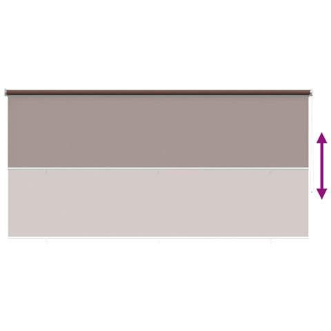 Tenda a Rullo Esterno Blocco UV 90% Tortora 240 x 140 cm HDPE - Foto 9