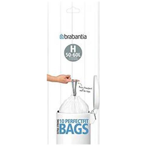 conf. 10 Sacchetti con manici50-60 l bianco 246784 - Foto 3