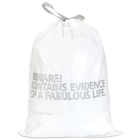 conf. 10 Sacchetti con manici50-60 l bianco 246784 - Foto 2