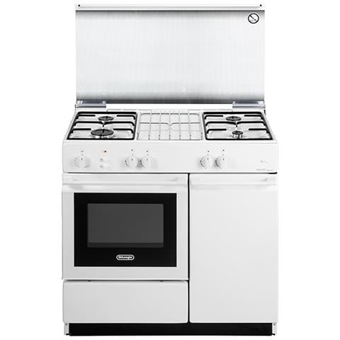 Cucina freestanding 86x50 4 portab. Bianca, accensione elettronica a pulsante - Foto 1