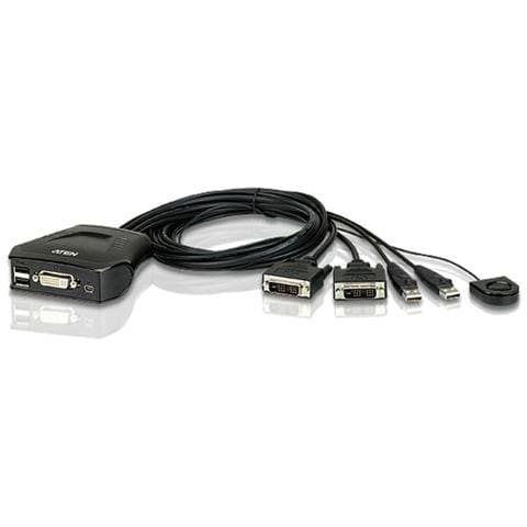 IDATA CS-22D - Switch KVM USB DVI a 2 Porte, CS22D - Foto 1