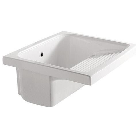 Lavatoio Osiride Max Bianco 75x65xh40 Cm - Bianco - Foto 2