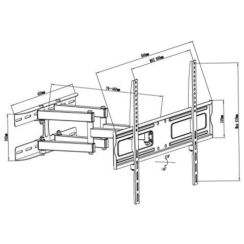 Supporto Per Televisore O Monitor 3770 '' 35 Kg Mc762 Peso Massimo - Foto 3