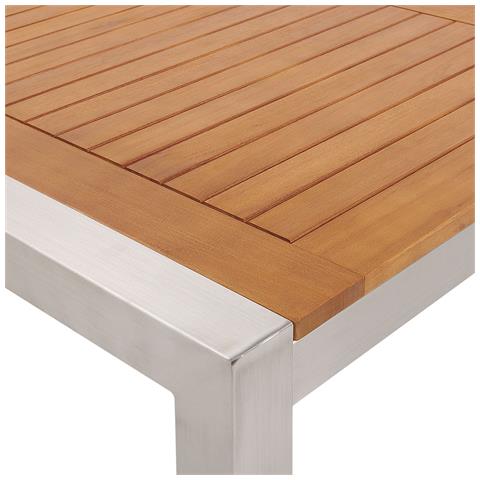 Tavolo Da Giardino In Legno Di Eucalipto 220x100cm Grosseto - Foto 12