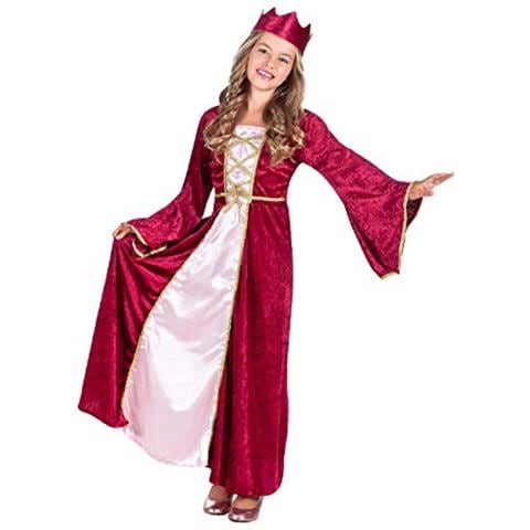 Dama Rinascimento Costume Bambina, Rosso, 4-6 Anni, 82142 - Foto 1