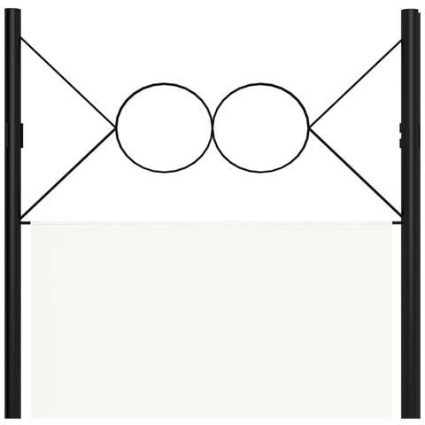 Paravento a 4 Pannelli Bianco 160x180 cm - Foto 6