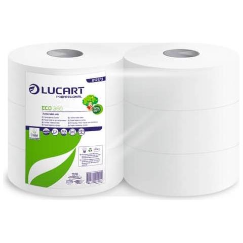 Carta Igienica Eco 360 M Jumbo 2 Veli 6 Rotoli Da 973 Strappi - 812173p - Foto 1