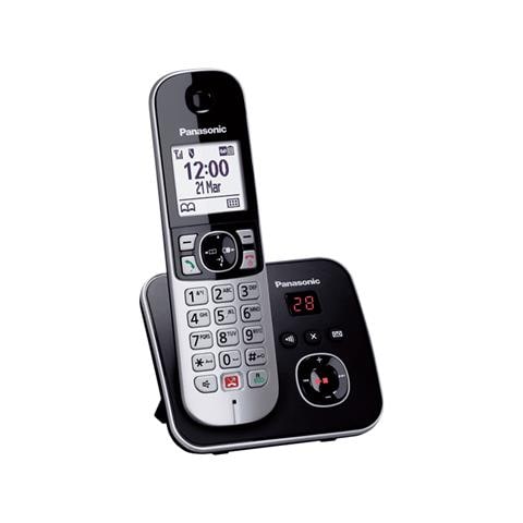 Telefono DECT Cordless KX-TG6862JTB con Segreteria Telefonica Identificatore di Chiamata e Vivavoce Colore Nero / Grigio - Foto 2