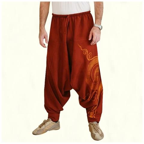 SLOWMOOSE - Pantaloni Da Uomo Harem Elastico Casual Baggy Yoga Pantaloni  Harem Hip-hop Uomini Pantaloni Larghi Zingari [6 / L] - ePRICE