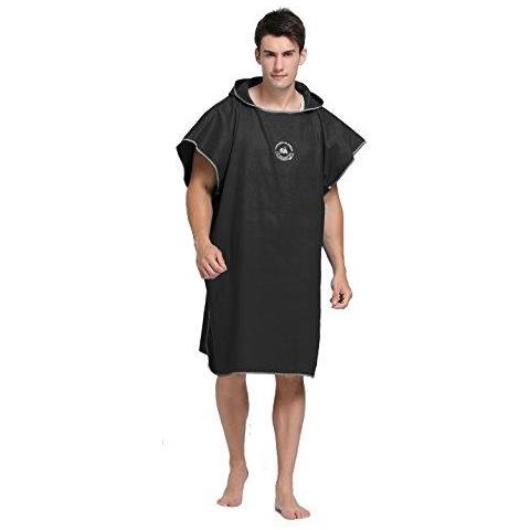 Modifica Robe Asciugamani Poncho Con Cappuccio Per Surf Nuoto Muta Modifica Compatto E Peso Leggero Un Formato Misura Tutti - Foto 1