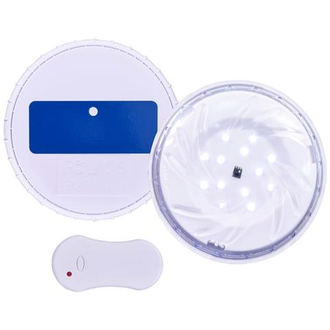 Luce Led Piscina Galleggiante Subacquea Con Telecomando Bianca - Foto 1