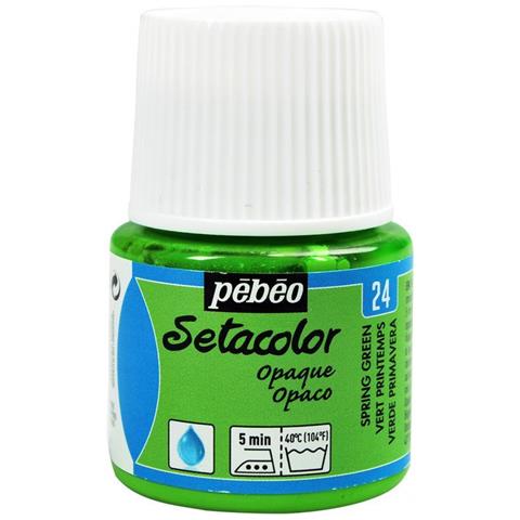 Pittura Tessile Setacolor Opaco - Verde Primavera - 45 Ml - Foto 1