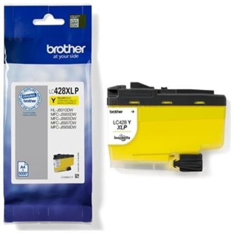 Cartuccia InkLC428XLYP Colore Giallo 5000 Pagine per MFC-J5955DW /J6955DW /J6957DW HL-J6010DW - Foto 1