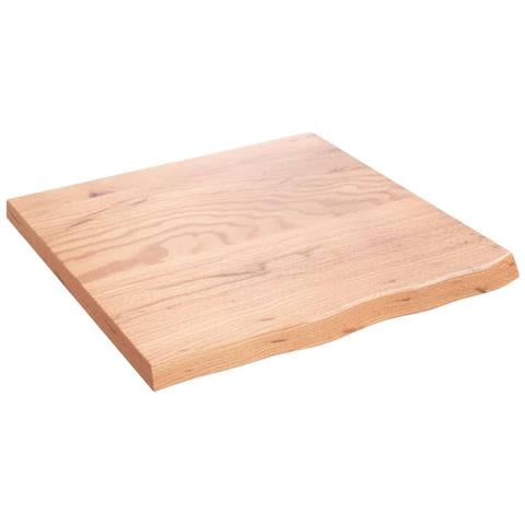 Piano Bagno Marrone 60x60x (2-4) cm Legno Massello Trattato - Foto 1
