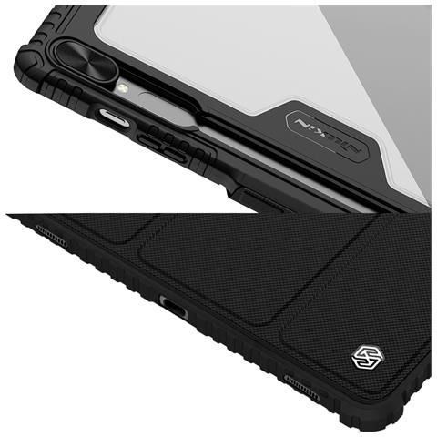 Custodia Per Galaxy Tab S9 Plus / S10 Plus Bumper Pro Con Copertura Della Fotocamera, Nero - Foto 5