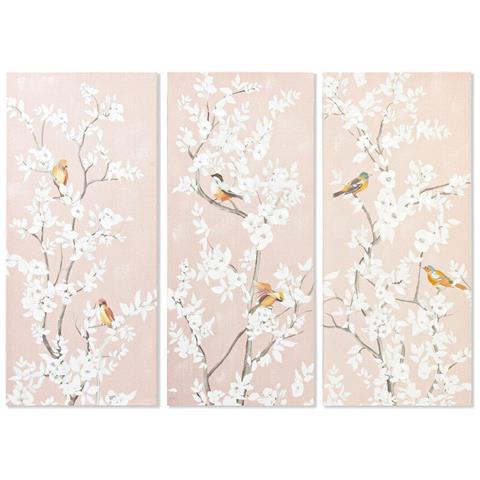 Quadro 40 X 3 X 90 Cm Uccello Orientale (3 Pezzi) - Foto 1