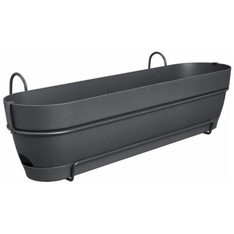 Vaso 70 Cm Plastica Quadrato Moderno - Foto 1