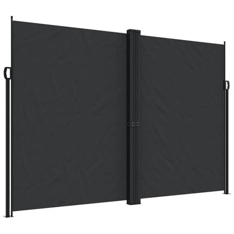 Tenda da Sole Laterale Retrattile Nera 220x600 cm - Foto 1