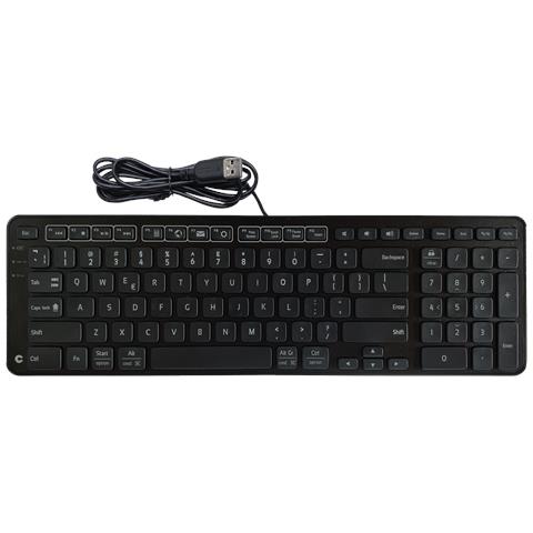 Tastiera Cablato 102106  (Layout Inglese US) Colore Nero - Foto 1