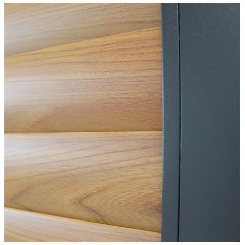 Lamm - Laterale Scorrevole Con Lamelle Per Pergola Bioclimatica Da 3 M - Foto 4